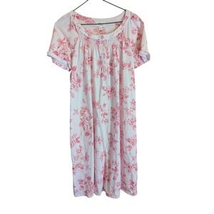 Aria Collection Nightgown S Cottagecore Coquette Floral Lace Smocked Nightie